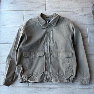 VINTAGE ROUNDTREE & YORKE WORKWEAR WESTERN BOMBER WASHED BROWN JACKET